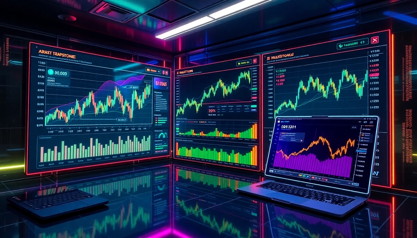 Detailed visual of aicoin官网 showcasing real-time crypto charts and alerts on multiple devices, emphasizing security, usability, and market analysis tools for investors.